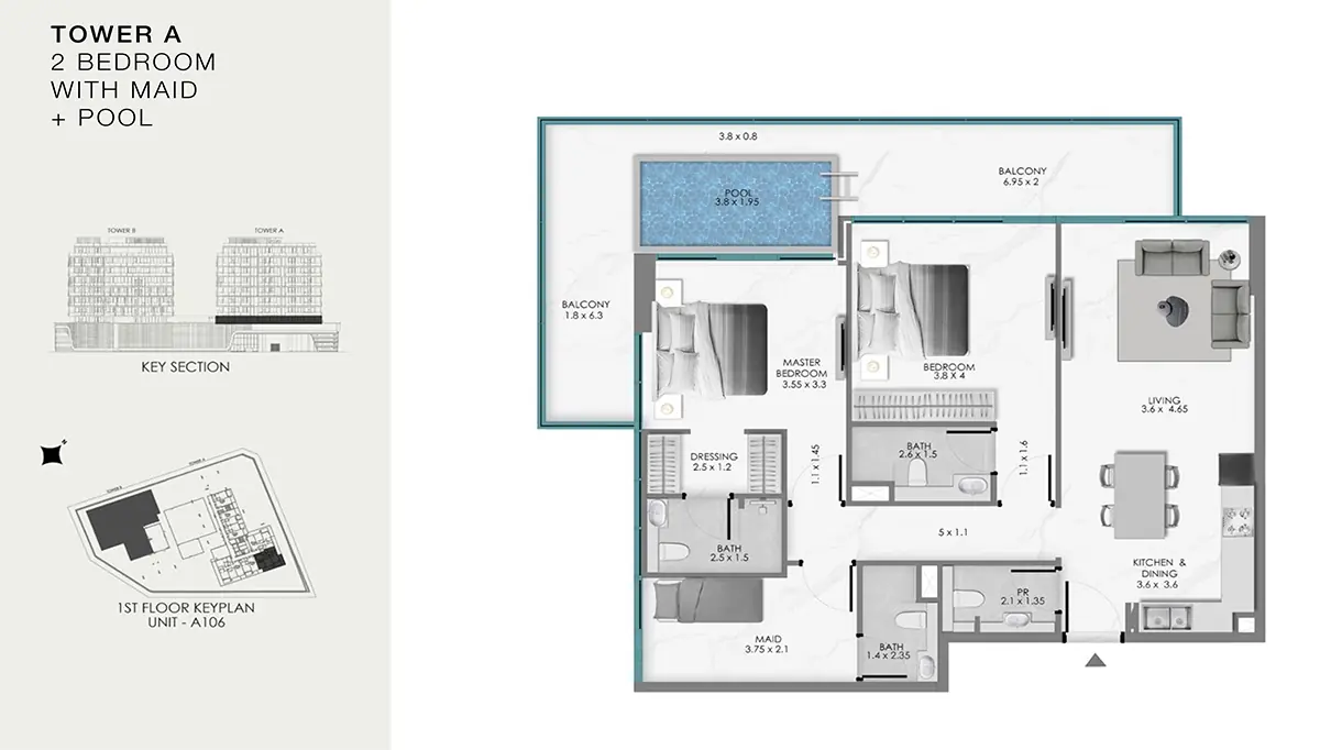 2 Bedroom